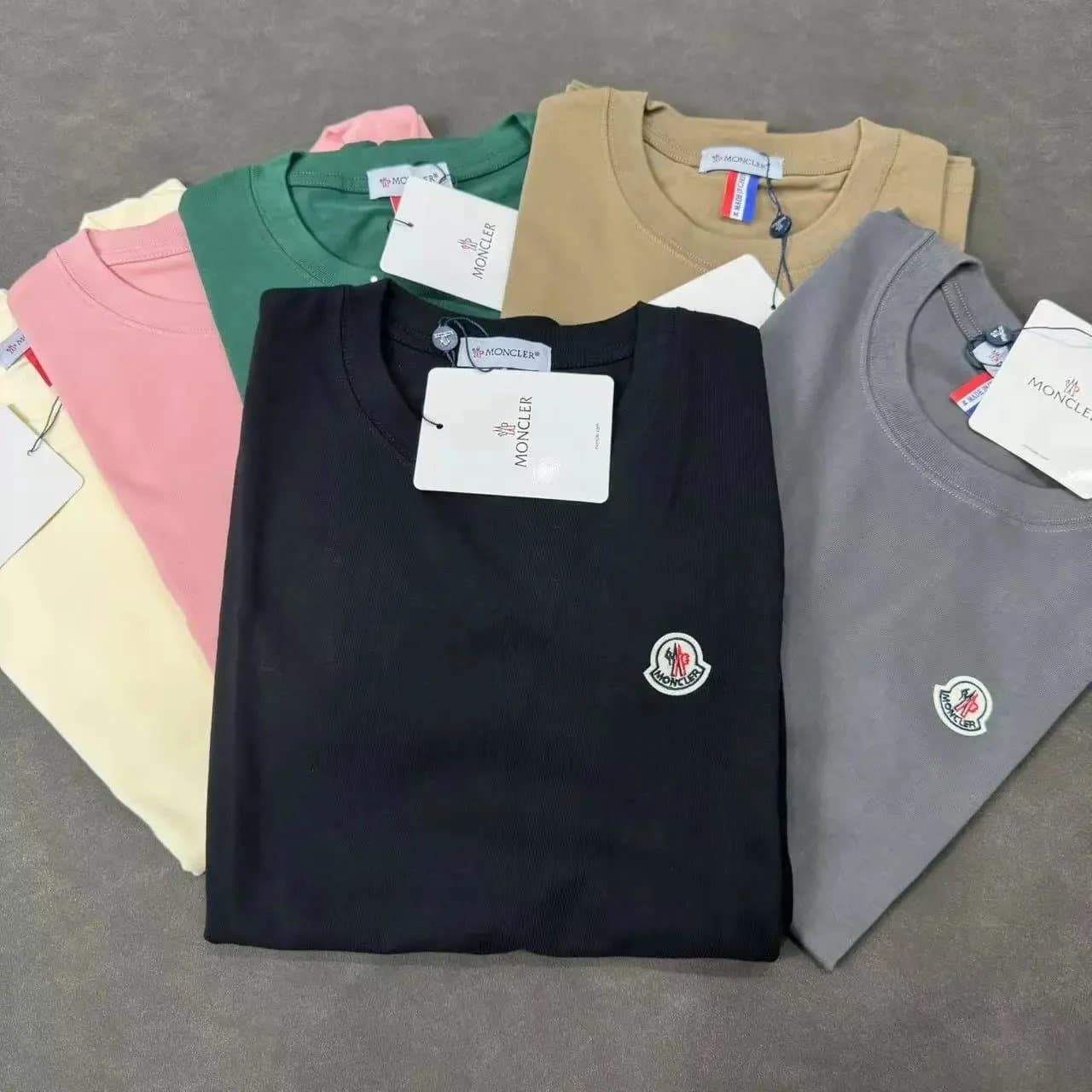Moncler Logo T-Shirt Ribbed Crewneck