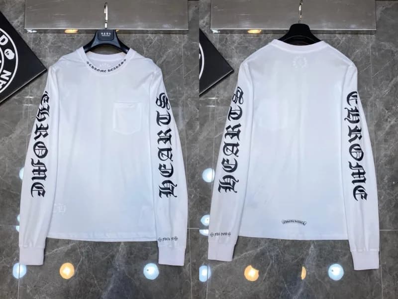 Chrome Hearts Long Sleeve Tee Gothic Script