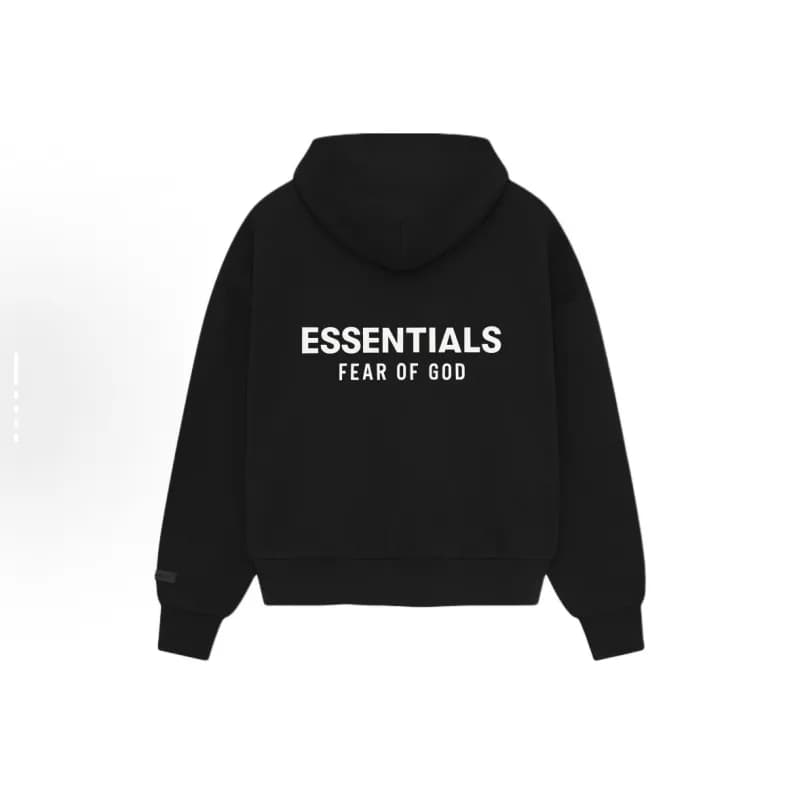 Fear of God Essentials Hooded Sweatshirt Embroidered Logo — LM895黑