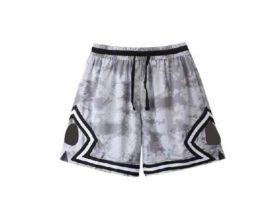 Jordan Basketball Shorts Geometric Panel Design — NO10暗浅灰