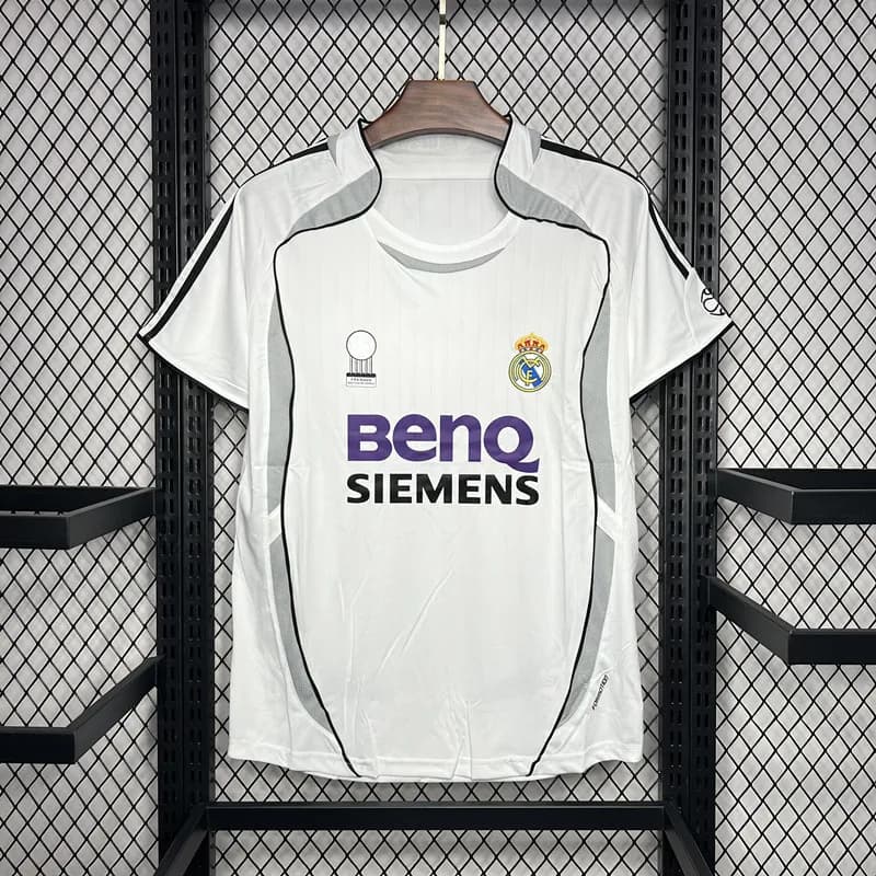 Adidas Real Madrid Home Shirt BenQ Siemens Sponsor
