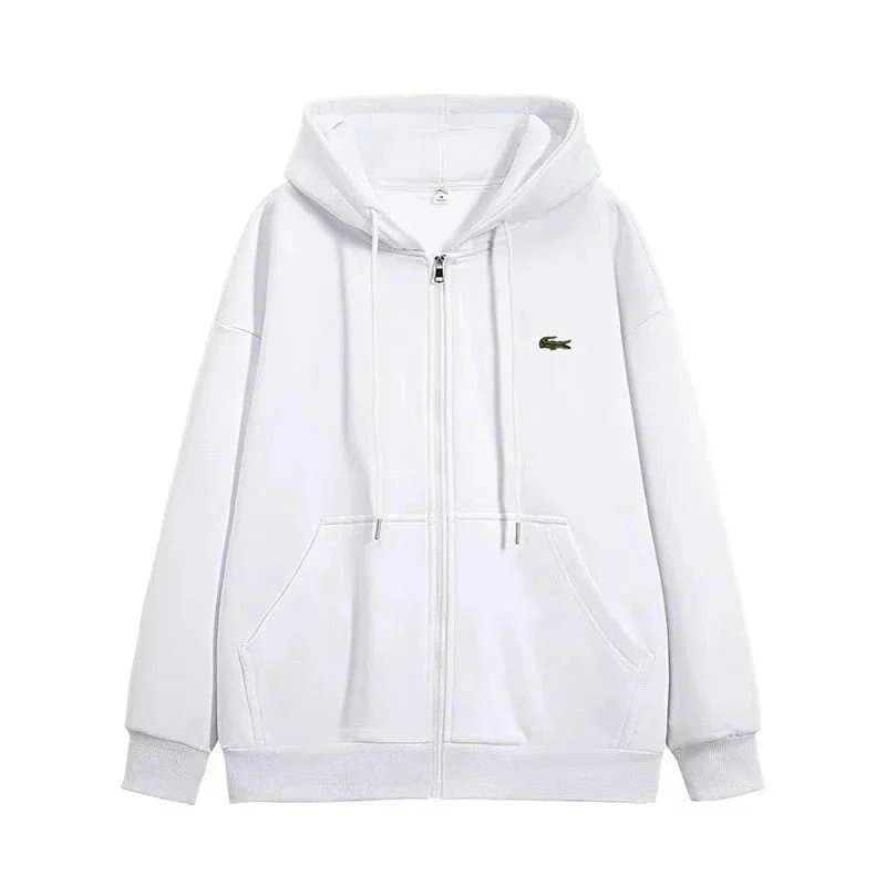 Moncler Zip-Up Hoodie Logo Patch — EY005