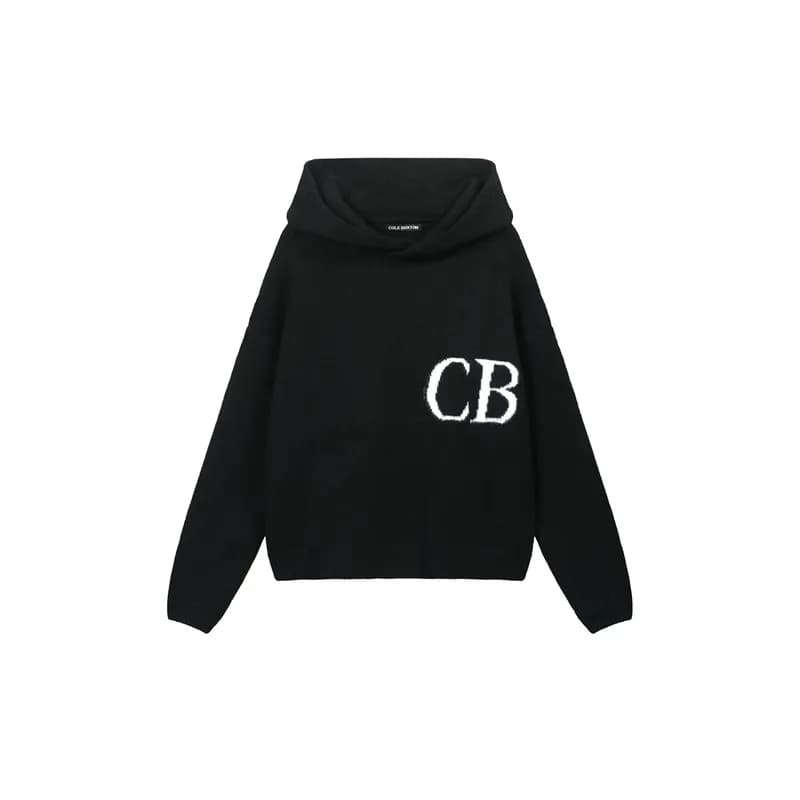 Cole Buxton Knit Hoodie CB Logo