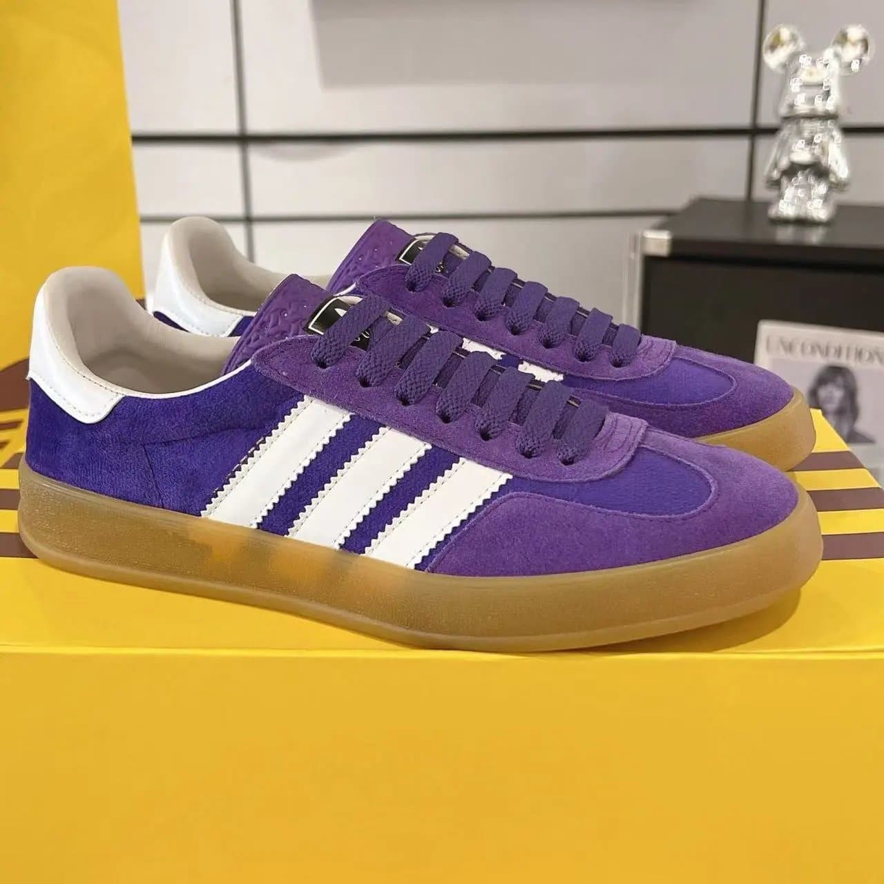 Adidas × Gucci Gazelle GG Monogram — 款式3