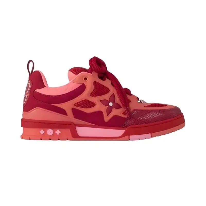 Louis Vuitton LV Trainer Monogram Studs — 36-47(留言备注尺码) · Pure Red · Budget