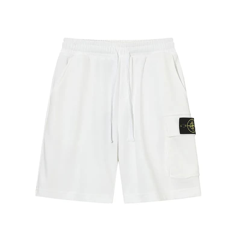 Stone Island Cargo Joggers Olive Grey — 12白色纯棉短裤