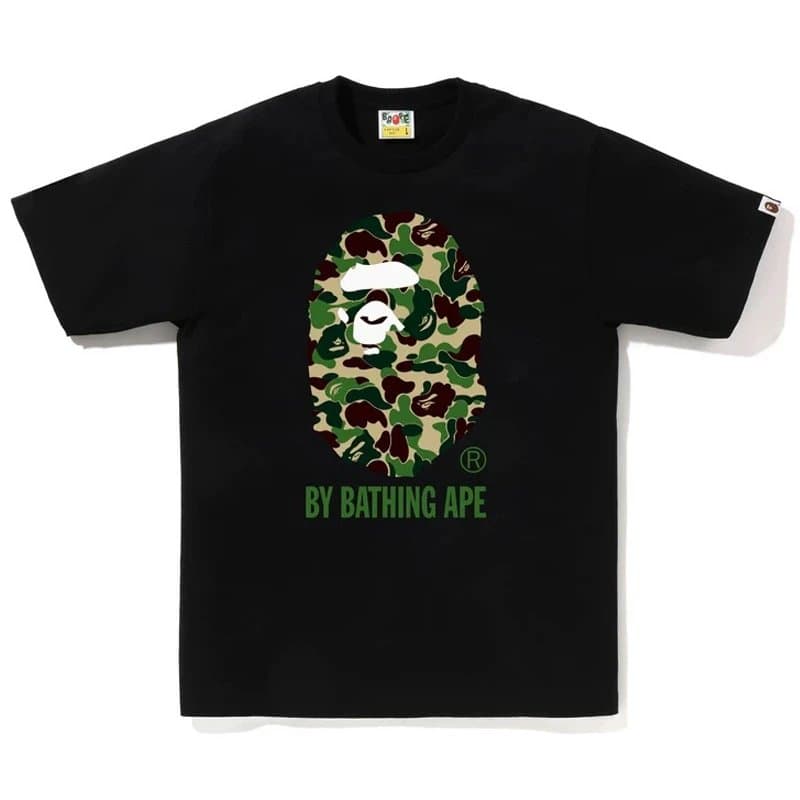 BAPE Ape Head Tee Multicolor Camo Ape — 964黑绿