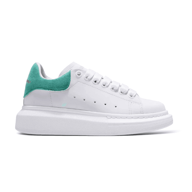 Alexander McQueen Oversized Sneaker Triple White — WhiteTeal