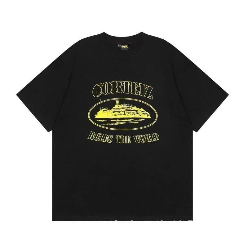 Graphic Tee Corteiz Rules The World