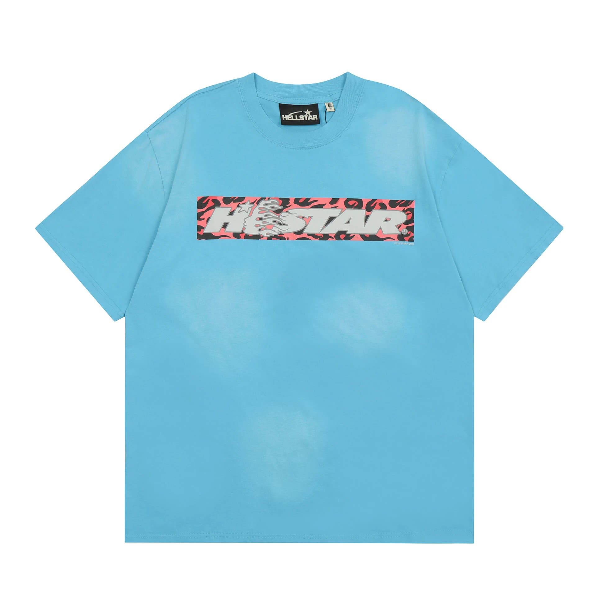 Hellstar Graphic Tee Flame Logo — H628蓝色