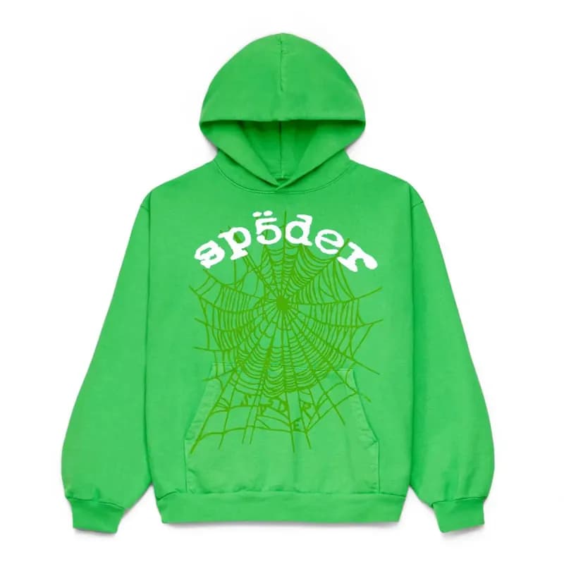 Sp5der Hoodie Spider Web Print