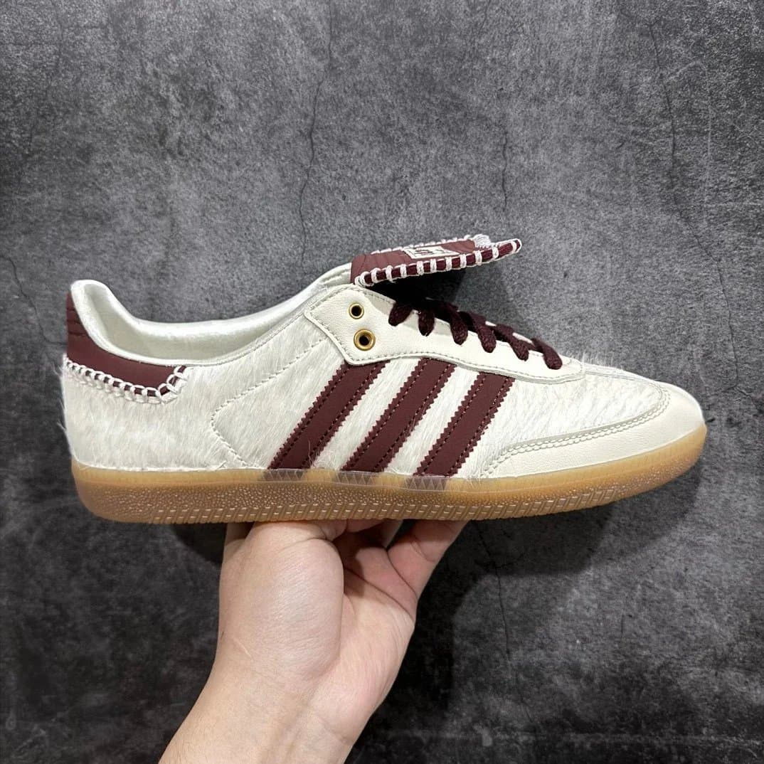 Adidas Gazelle Leopard Print — KX AD WD联名白棕 IE0586