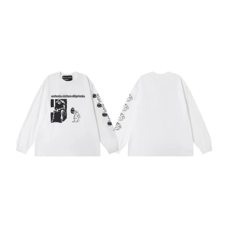 Fear of God Essentials Long Sleeve Tee Eternity and Time Print — White[Style 03]