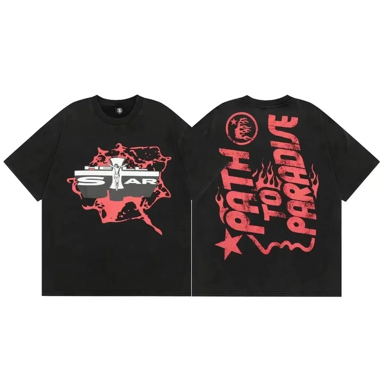 Hellstar Graphic Tee Breaking News Print — 09