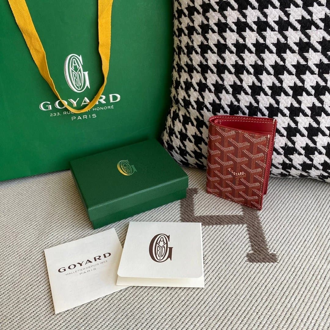Goyard Bifold Wallet Goyardine Canvas