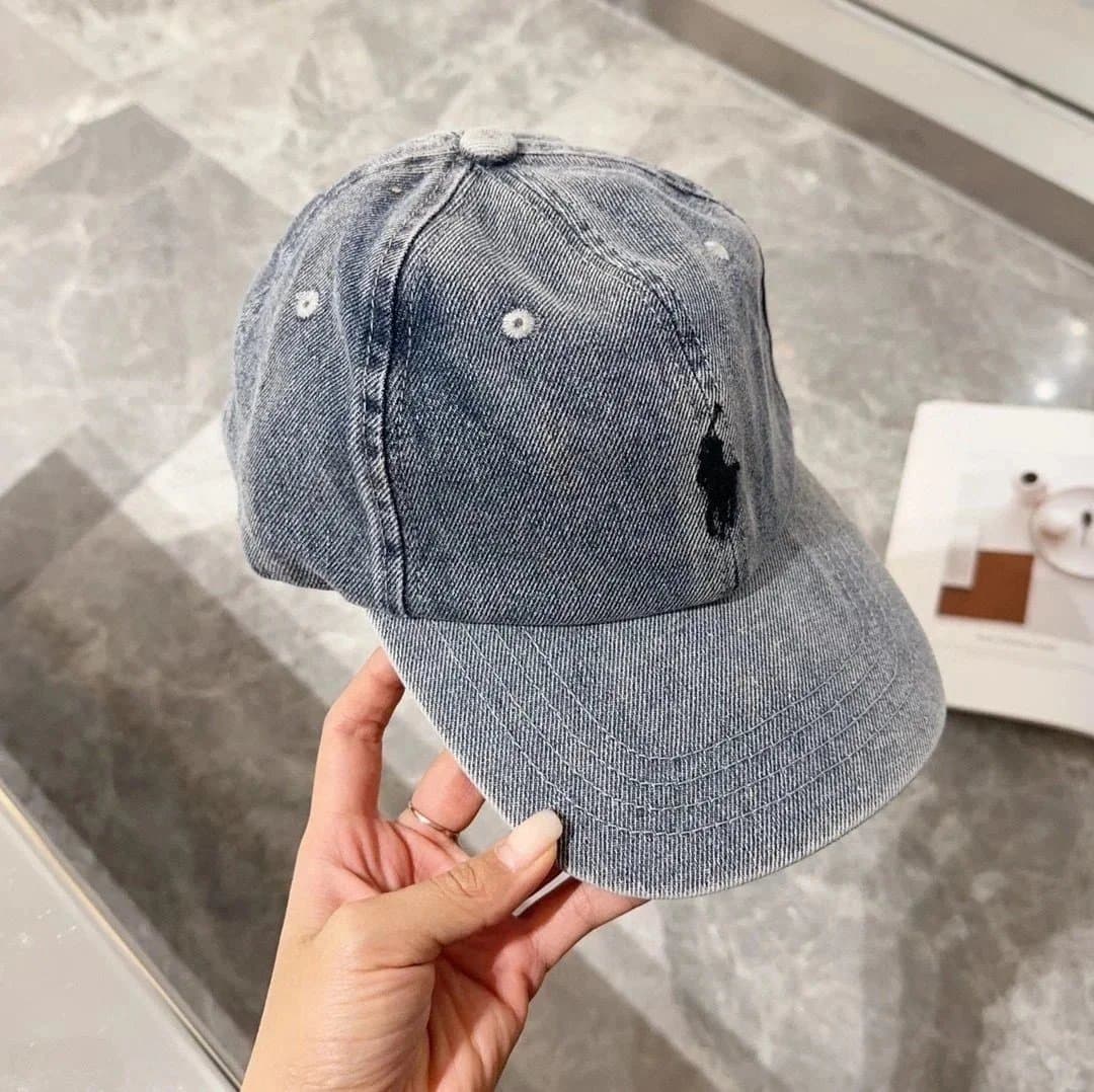 Polo Ralph Lauren Polo Bear Cap Washed Denim