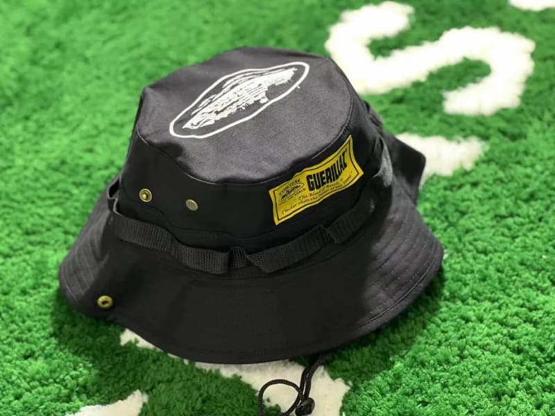 Corteiz Bucket Hat Embroidered Logo — Fisherman Hat Black