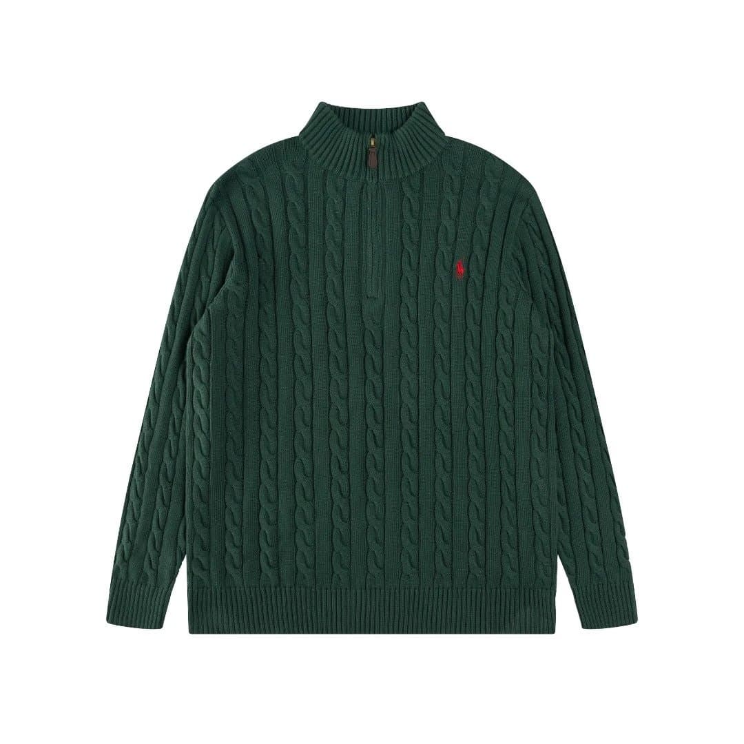 Polo Ralph Lauren Cable Knit Half-Zip Sweater Classic Cable