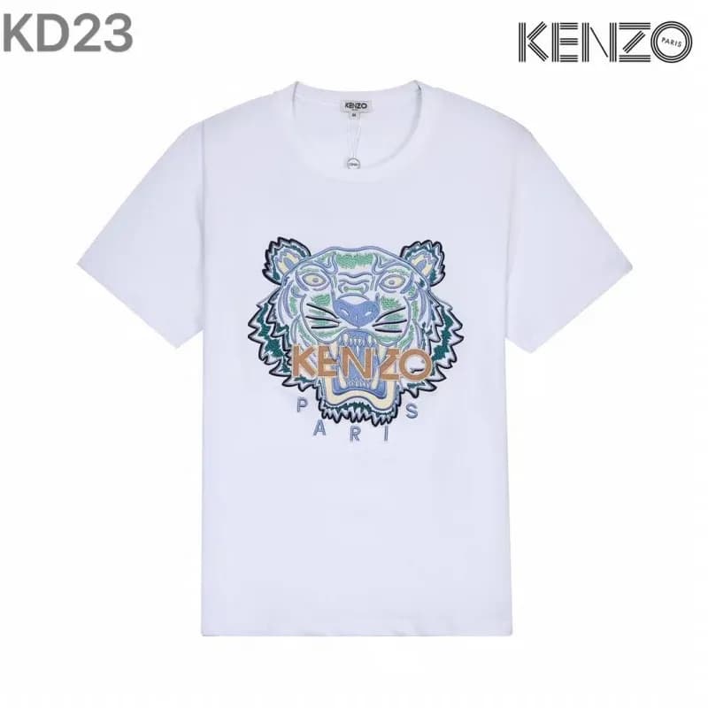 Kenzo Tiger Logo T-Shirt Embroidered Tiger