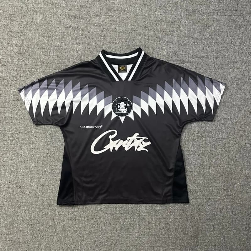 V-Neck Jersey Geometric Chevron