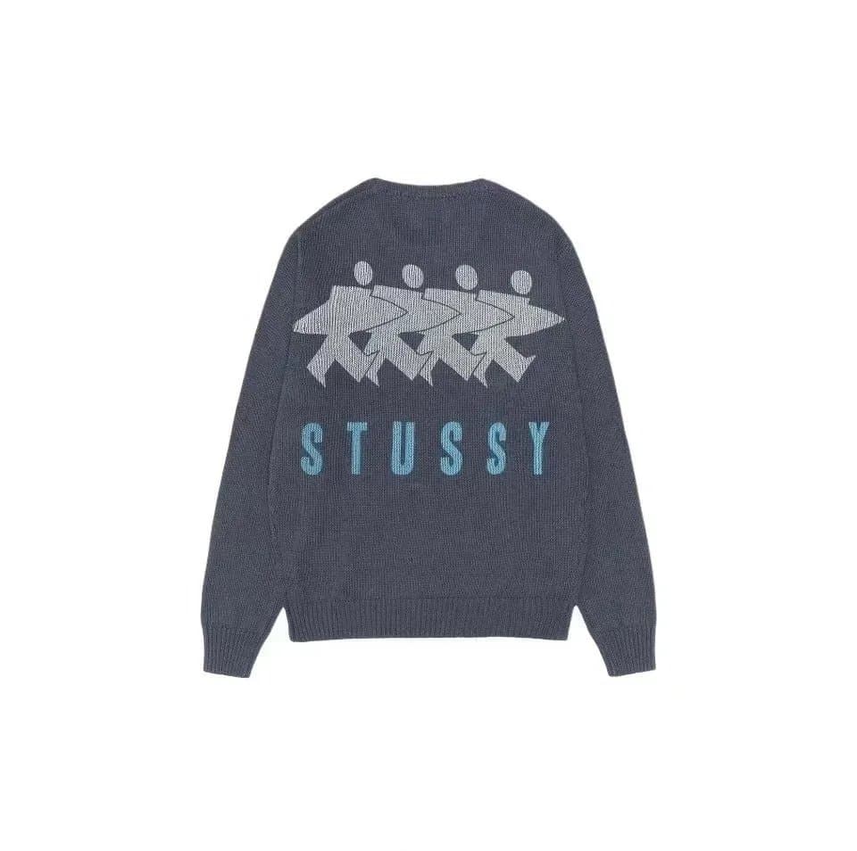 Stüssy Knit Sweater Four Figures Logo