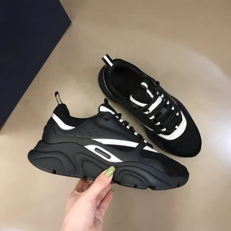 Dior Triple S Grey Black White — B22 black