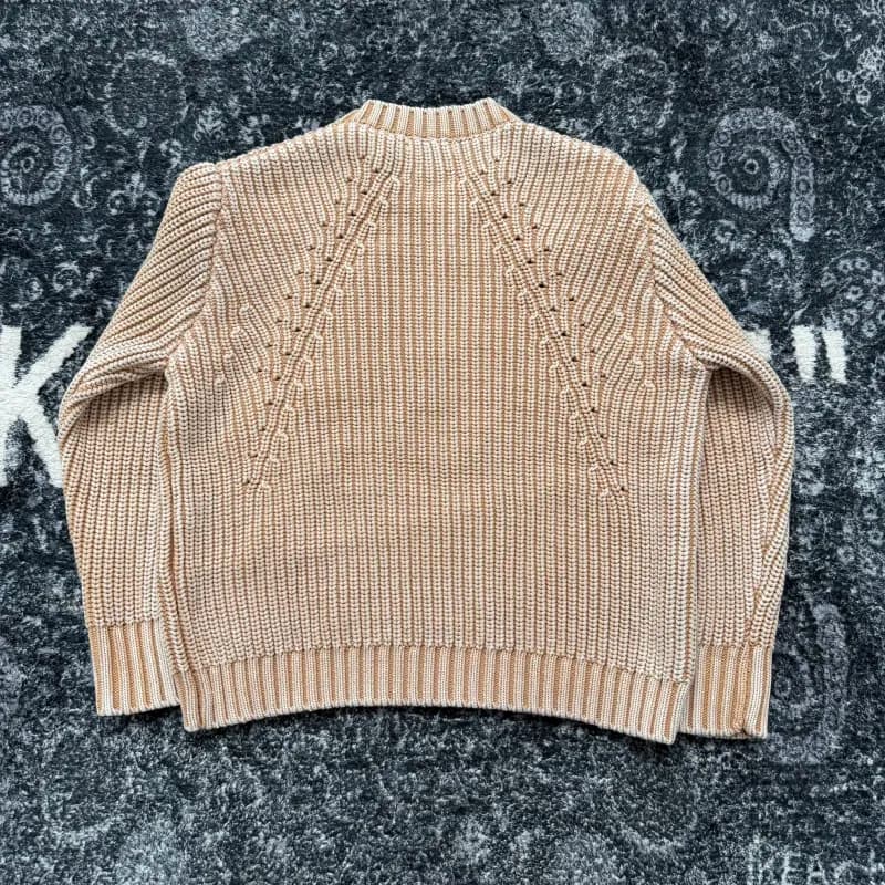Knit Sweater Cable Knit Back