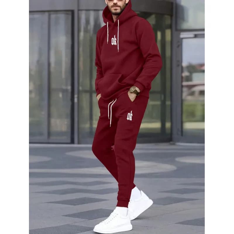 Hoodie and Joggers Set OK Logo