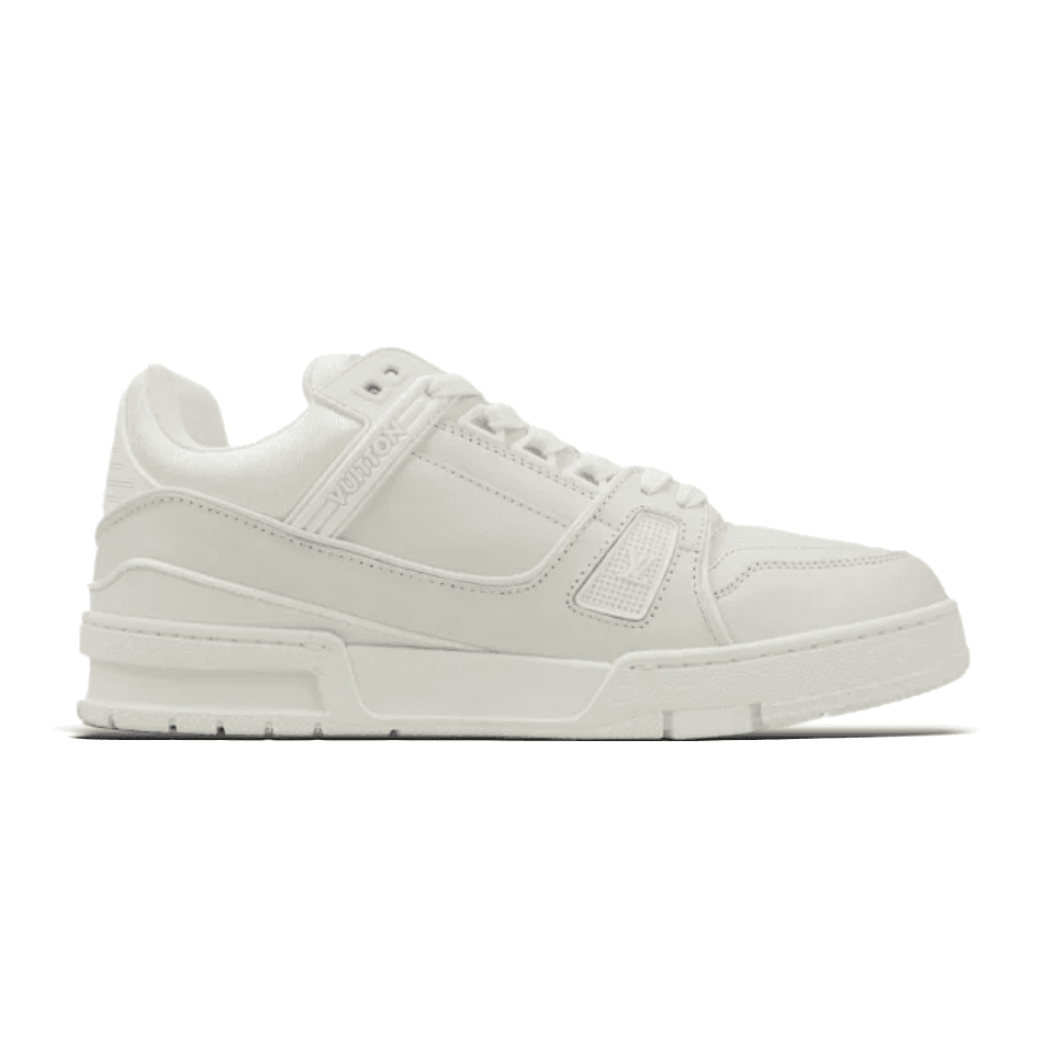 Louis Vuitton LV Trainer Monogram Studs — 36-47(留言备注尺码) · All-leather white face · Budget
