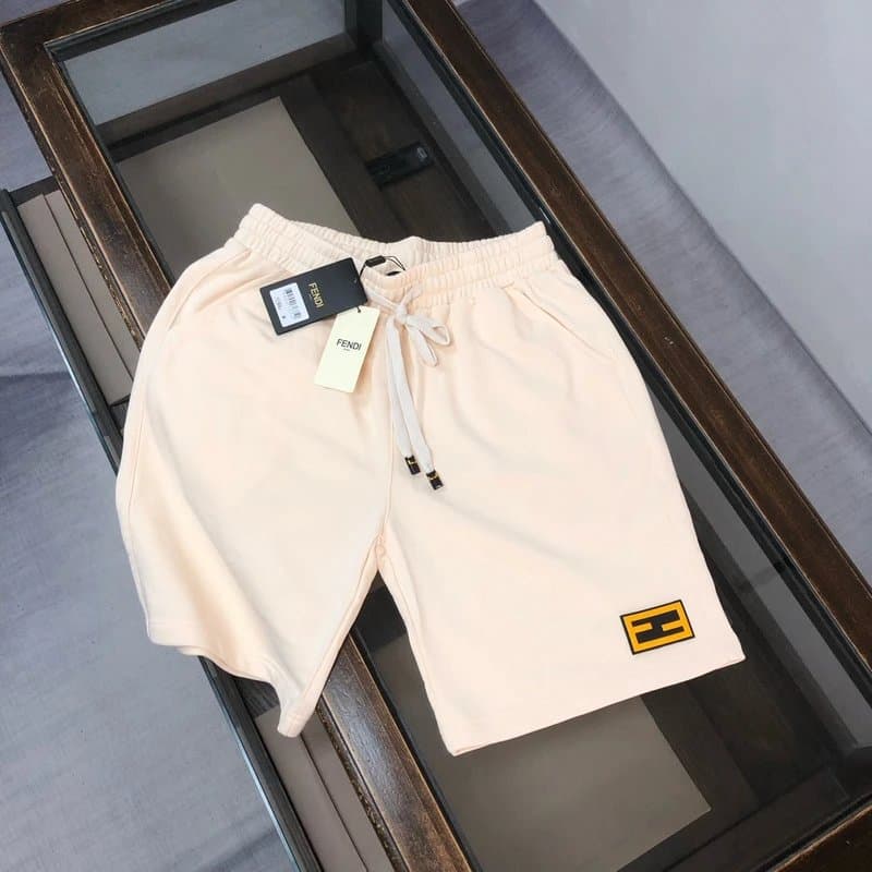Fendi Logo Patch Shorts FF Logo