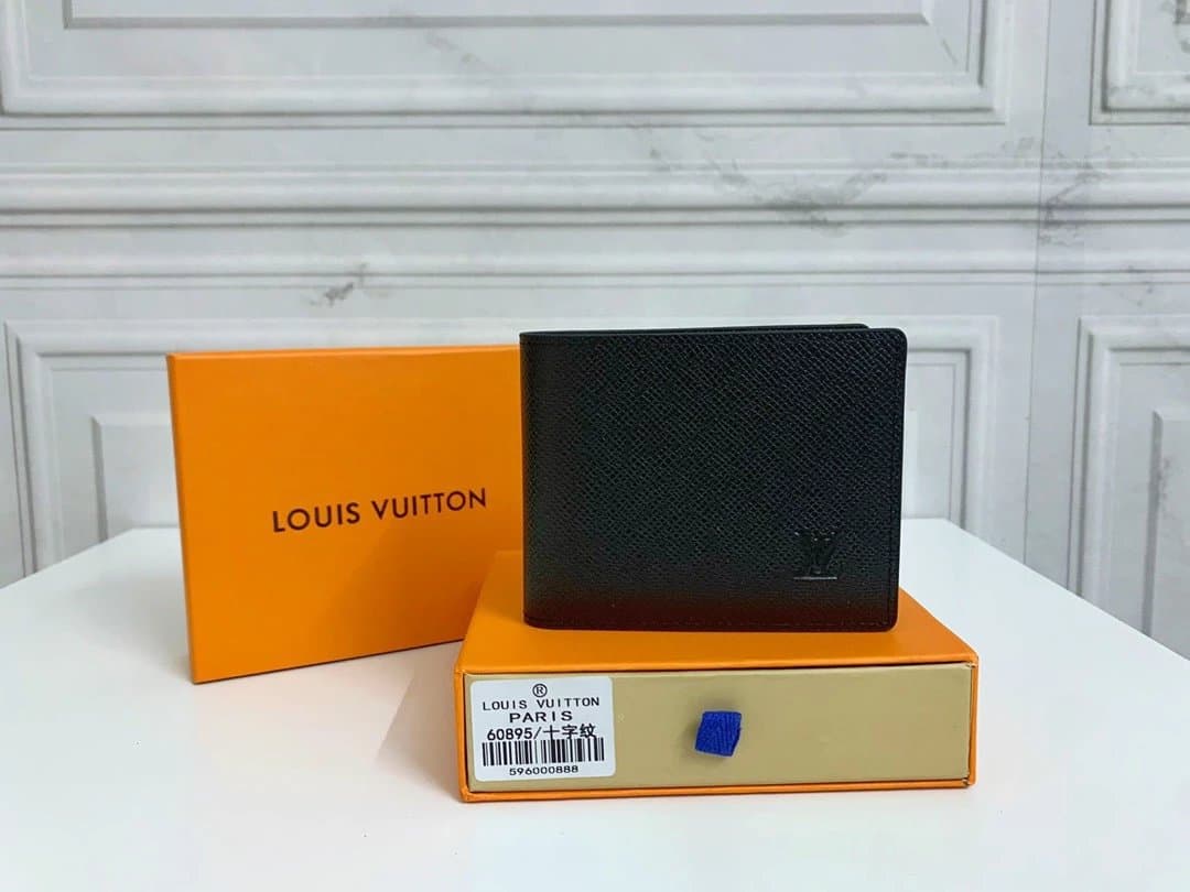 Louis Vuitton Bifold Wallet Monogram Eclipse — 11*9 CM · 十字纹