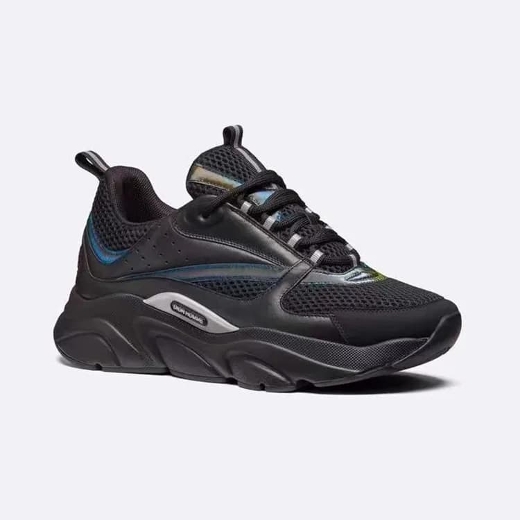 Dior B22 Sneaker Black Mesh and Leather