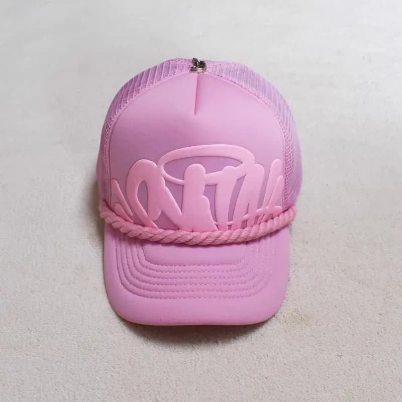 Sp5der Trucker Cap 3D Logo Rope Trim — 海绵粗绳粉