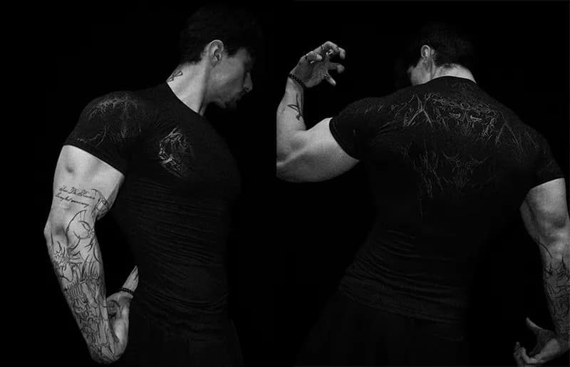 Sp5der Compression Tee Graphic Print