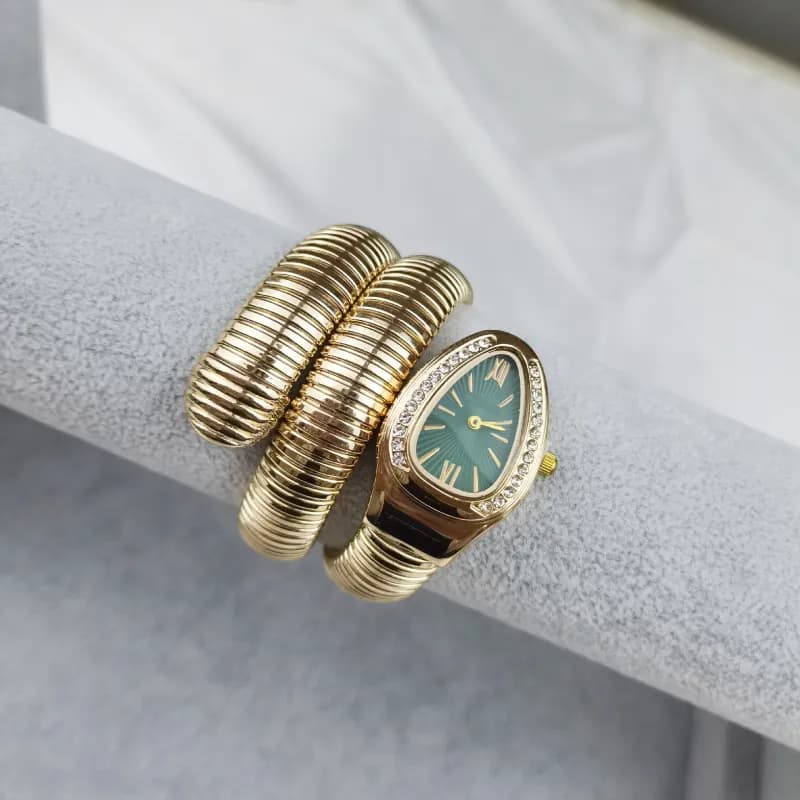 Bulgari Serpenti Tubogas Coil with Green Dial