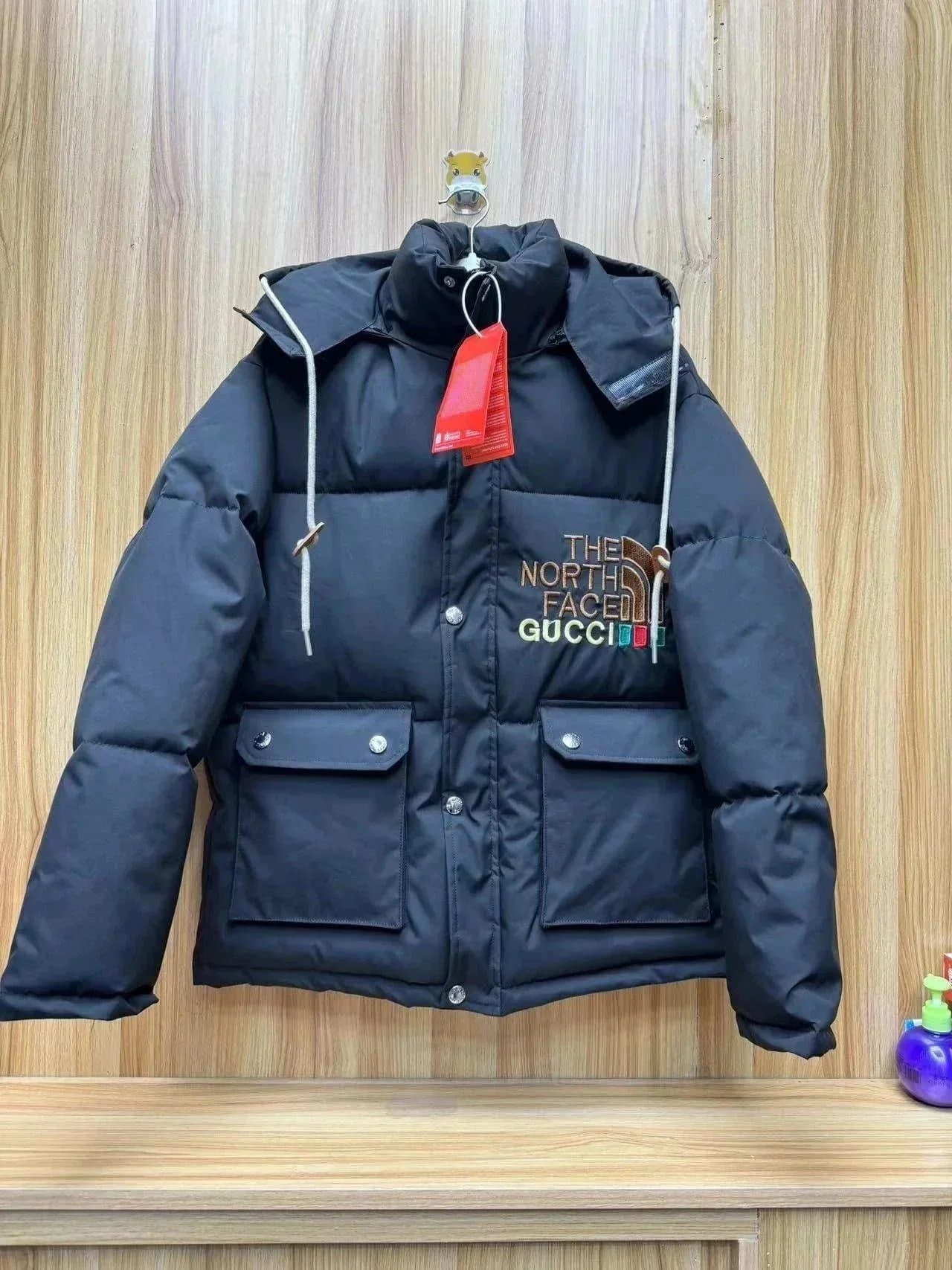 The North Face Puffer Jacket TNF x Gucci Logo