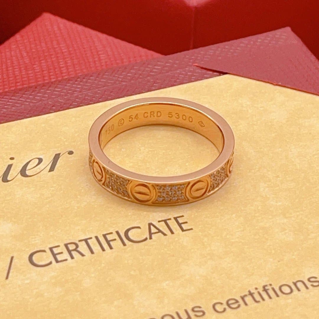 Cartier Juste un Clou Ring Paved with Diamonds