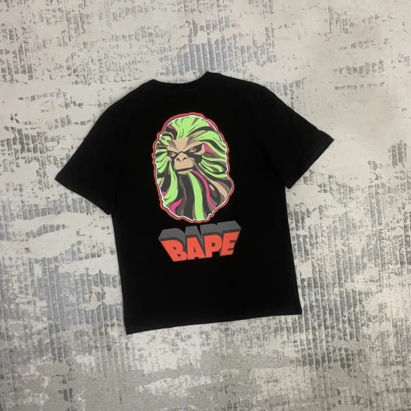 BAPE A Bathing Ape Tee College Logo — 50 黑色