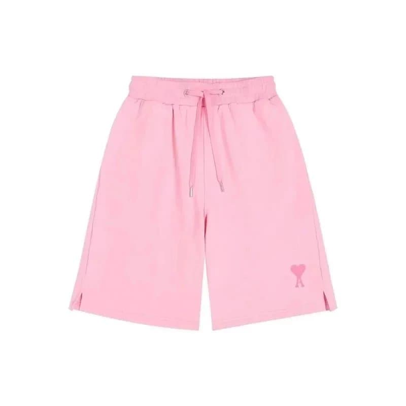 Maison Kitsuné Heart Logo Shorts Heather Grey — 020120008