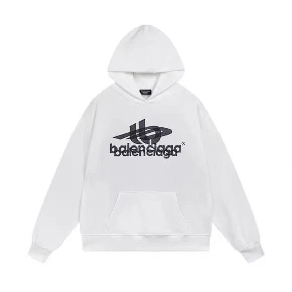 Balenciaga Logo Hoodie Black Logo