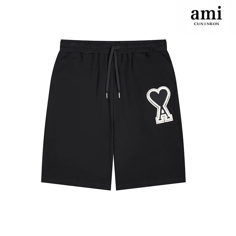 AMI Paris Logo Shorts Heart A Embroidery