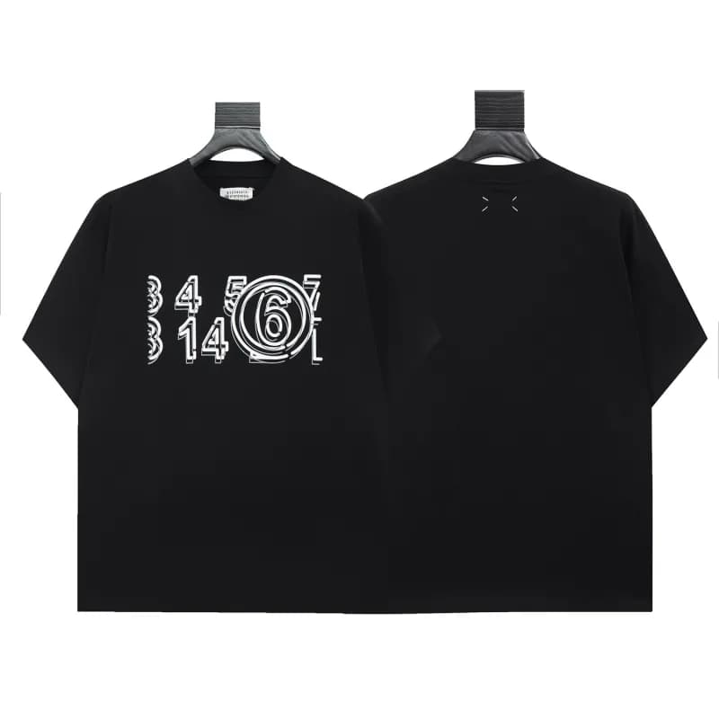 Maison Margiela Graphic Tee Numbers Print