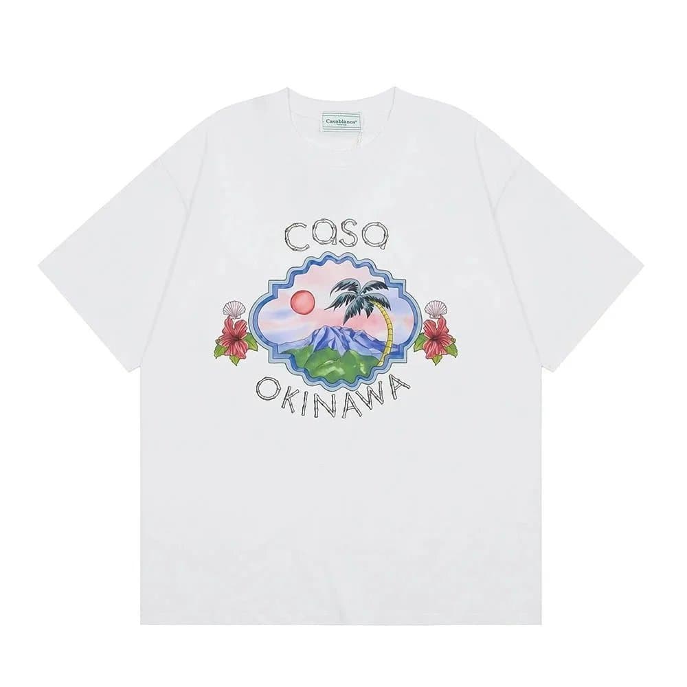 Casablanca Graphic T-Shirt Cosmic Cactus Print — 40