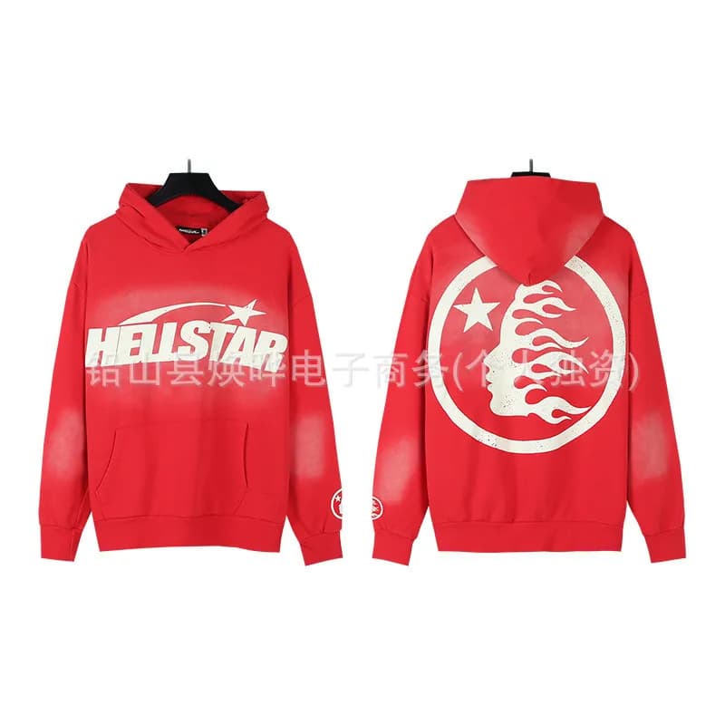 Hellstar Hooded Sweatshirt Skull Graphic Distressed — 优质布◆地狱之星15