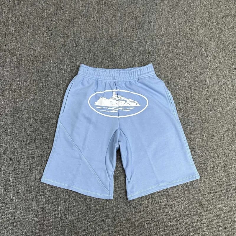 Fear of God Essentials Logo Shorts Island Graphic