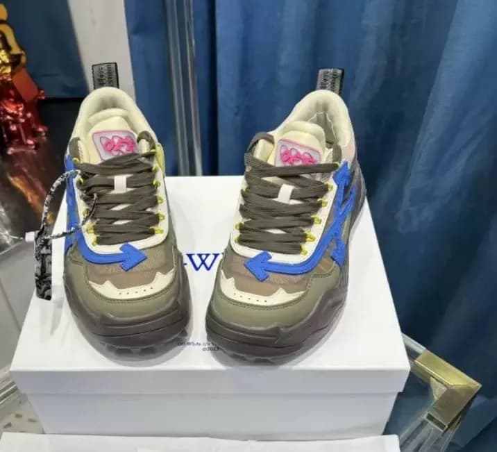 Off-White Industrial Arrow Logo — 四箭头-军绿蓝箭头