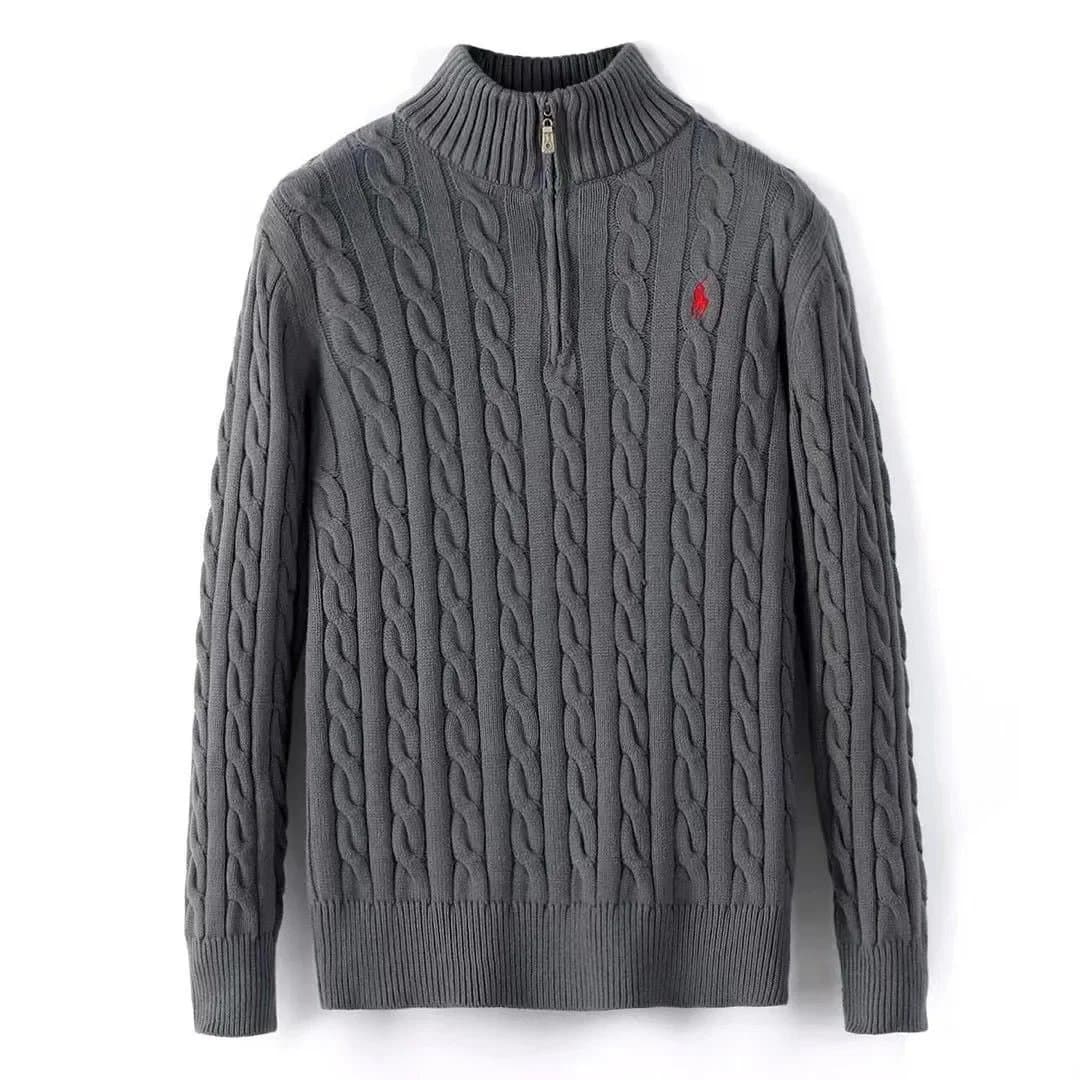 Polo Ralph Lauren Cable Knit Quarter-Zip Sweater Classic Cable