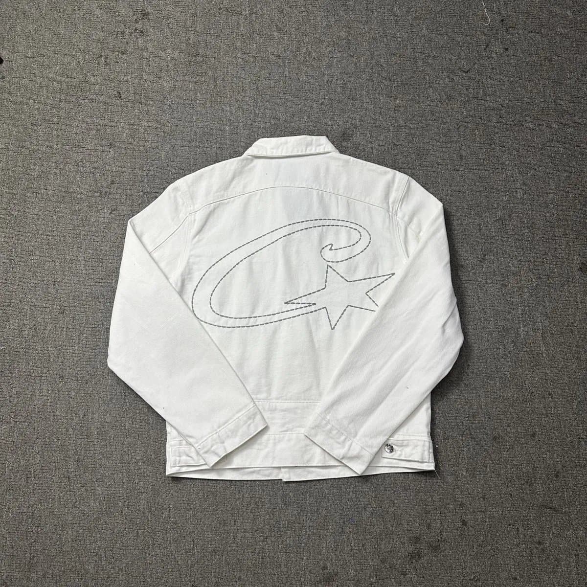 Corteiz Denim Jacket C Logo Star Back — 8006白