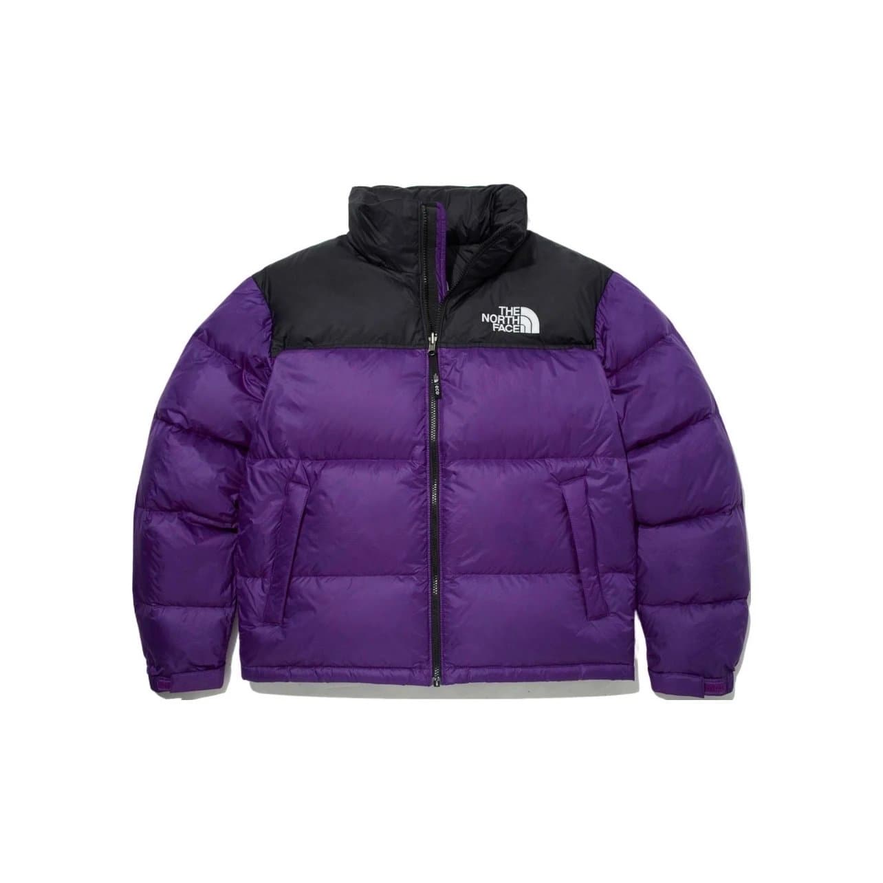 The North Face Nuptse Jacket Rust Orange/Black — 紫色