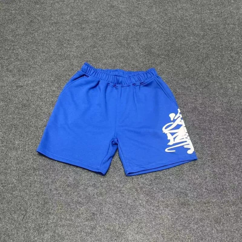 Travis Scott Joggers Graffiti Logo — 2501蓝色短裤